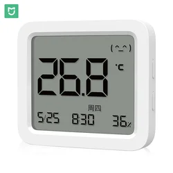 Mijia Bluetooth Thermometer 3 Wireless Smart Electric Digital Hygrometer Temperature and humidity 2 Work with Mijia APP