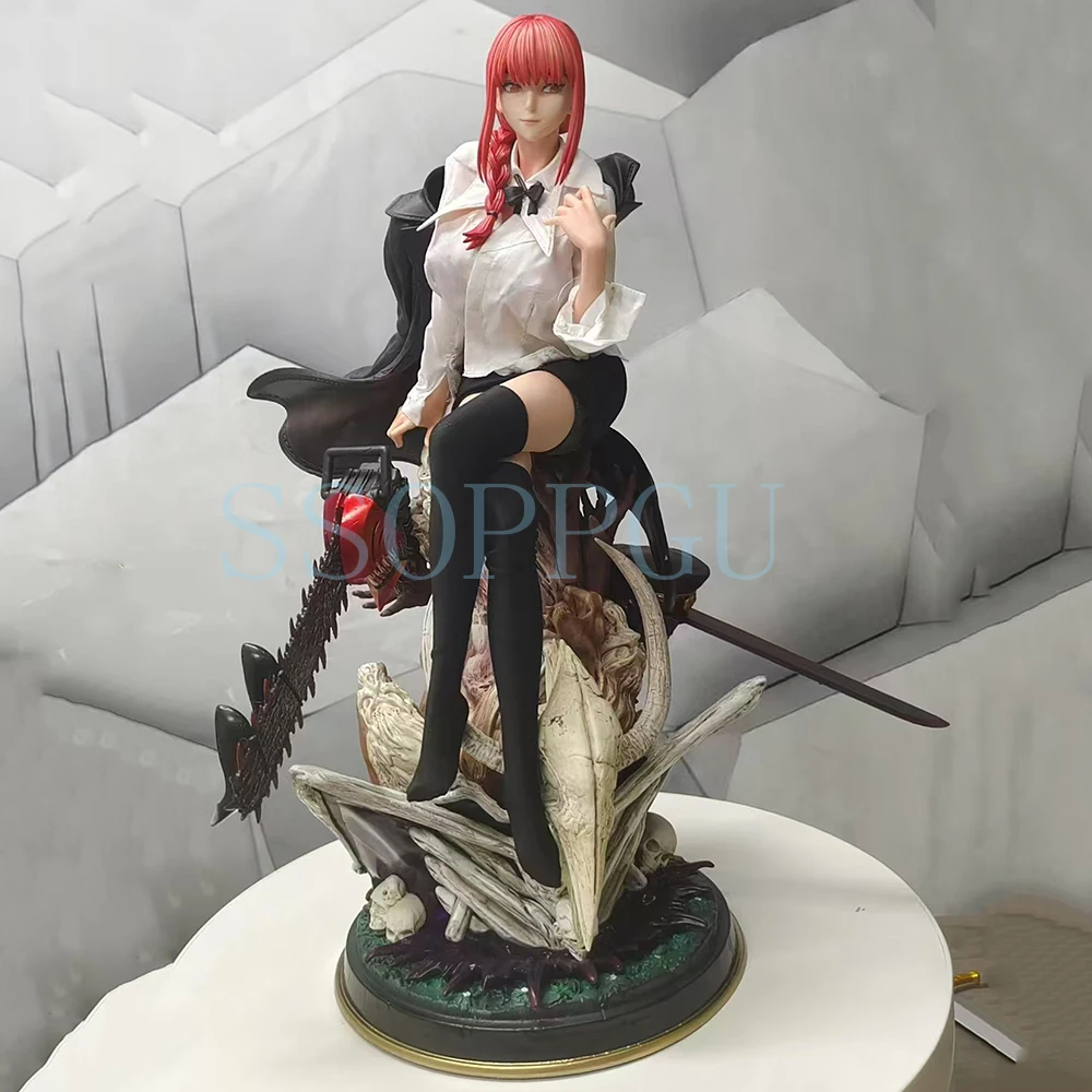 新作 1/4 チェンソーマン フィギュア マキマ 47cm アニメ ガール PVC