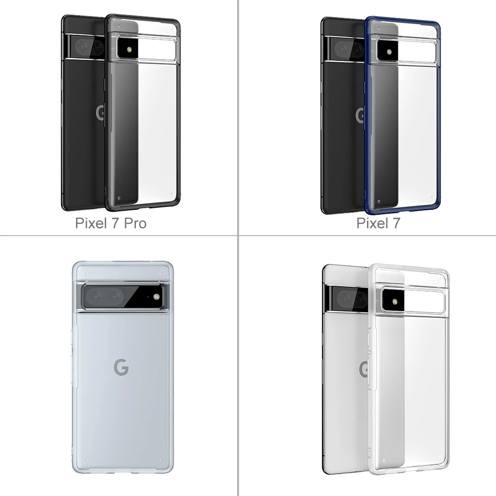 Funda de teléfono transparente de lujo para Google Pixel 7 pro