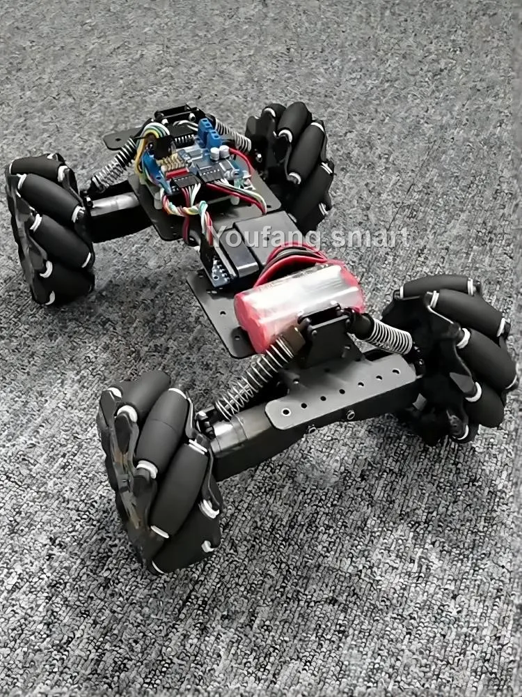 4WD Robot Car Omnidirectional Mecanum Wheel Adjustable