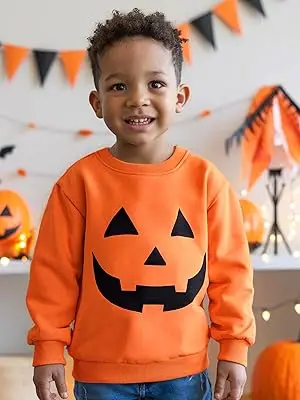 boys pumpkin shirt