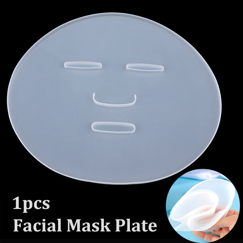 Wholesale Reuseable Facial Mask Plate for Fruit Vegetable Mask Machine Maker Clear Silicone Mask Mold Tray DIY Mask Making 1pcs far infrared physiotherapy relaxing device hyperthermia detox and shaping clear meridian smooth machine