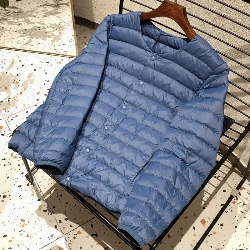 Down Jacket Mens Jacket New Autumn Winter 90% White Duck Down Lightweight Packable O-neck Variable V-neck Men Coat Men's Liner Warm Puffer Jackets