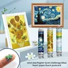 10*15cm 150 Pieces Mini Jigsaw Puzzles Adults Kids Wheatfield Van Gogh Plant Series Painting Capsule Tube Intelligent Game Toys 4