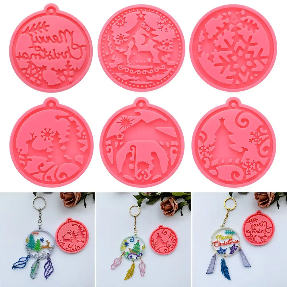 

Resin Crafts Clay Mold Cake Tools Jewelry Making Tool Christmas Ball Mold Silicone Moulds Keychain Molds