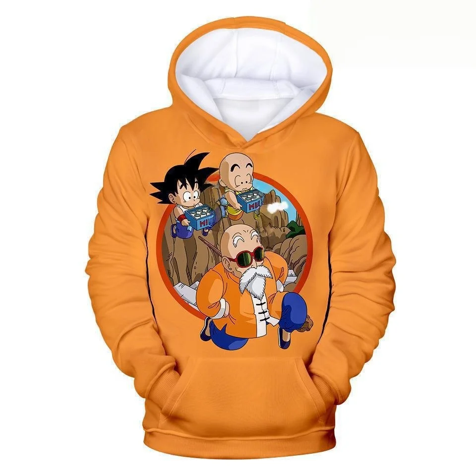 2026 Herbst/Winter Dragon Ball Retro Baumwoll-Warmer Baumwoll-Hoodie Herren 3D-Druck Sweatshirt Unisex Kinder Freizeitjacke – Detail 5