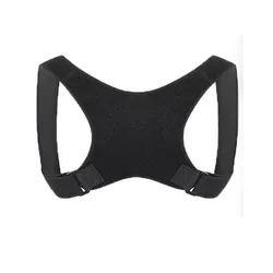 Ergonomic Posture Support Belt - Lightweight Back & Spine Alignment for All - Day Comfort (Black)