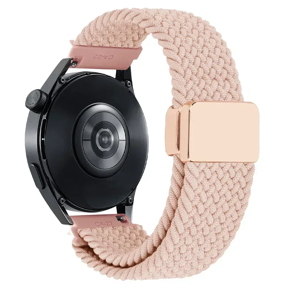 Nylon Braided Smartwatch Bracelet – 20mm/22mm Sports Strap