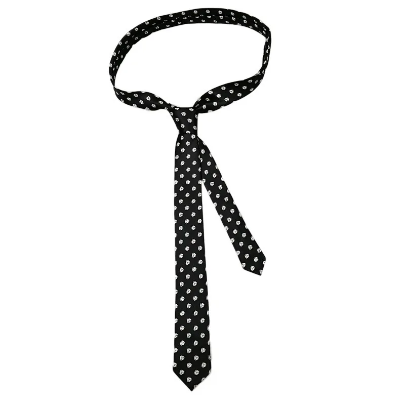 Classic Musical Notes Tie - Silky Narrow Necktie for Piano  Guitar Lovers