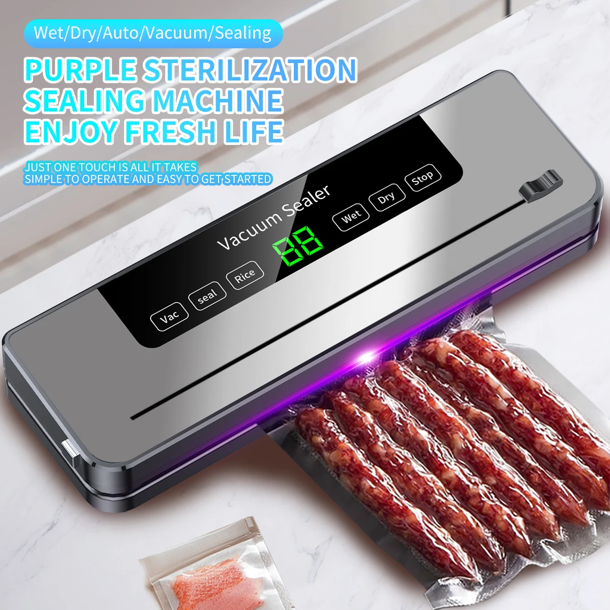 Vacuum Sealer Machine kitchen Storage Sealing Machine