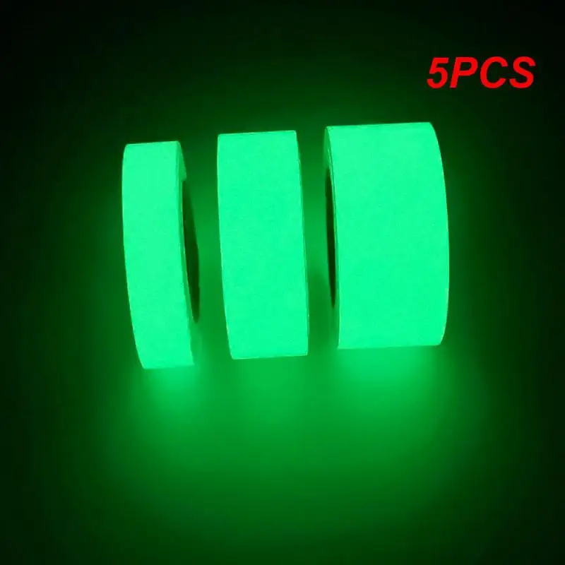 

5PCS Warning Convenient Luminous Safety Warning Adhesive 4.5cm Outer Diameter Size Warning Light Sticker Luminous Sticker