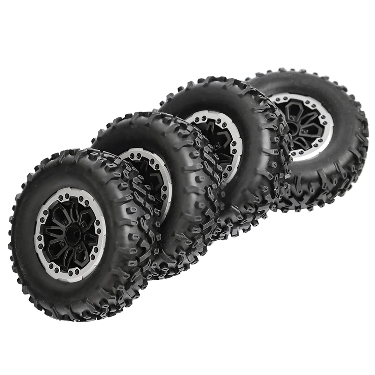 BAAU 8pcs Tire Wheel for MN D90 91 96 99 99S B14 B24 C14 C24 C34 C44 LDRC LD1297 LD1299 RC Car Upgrade Parts Accessories