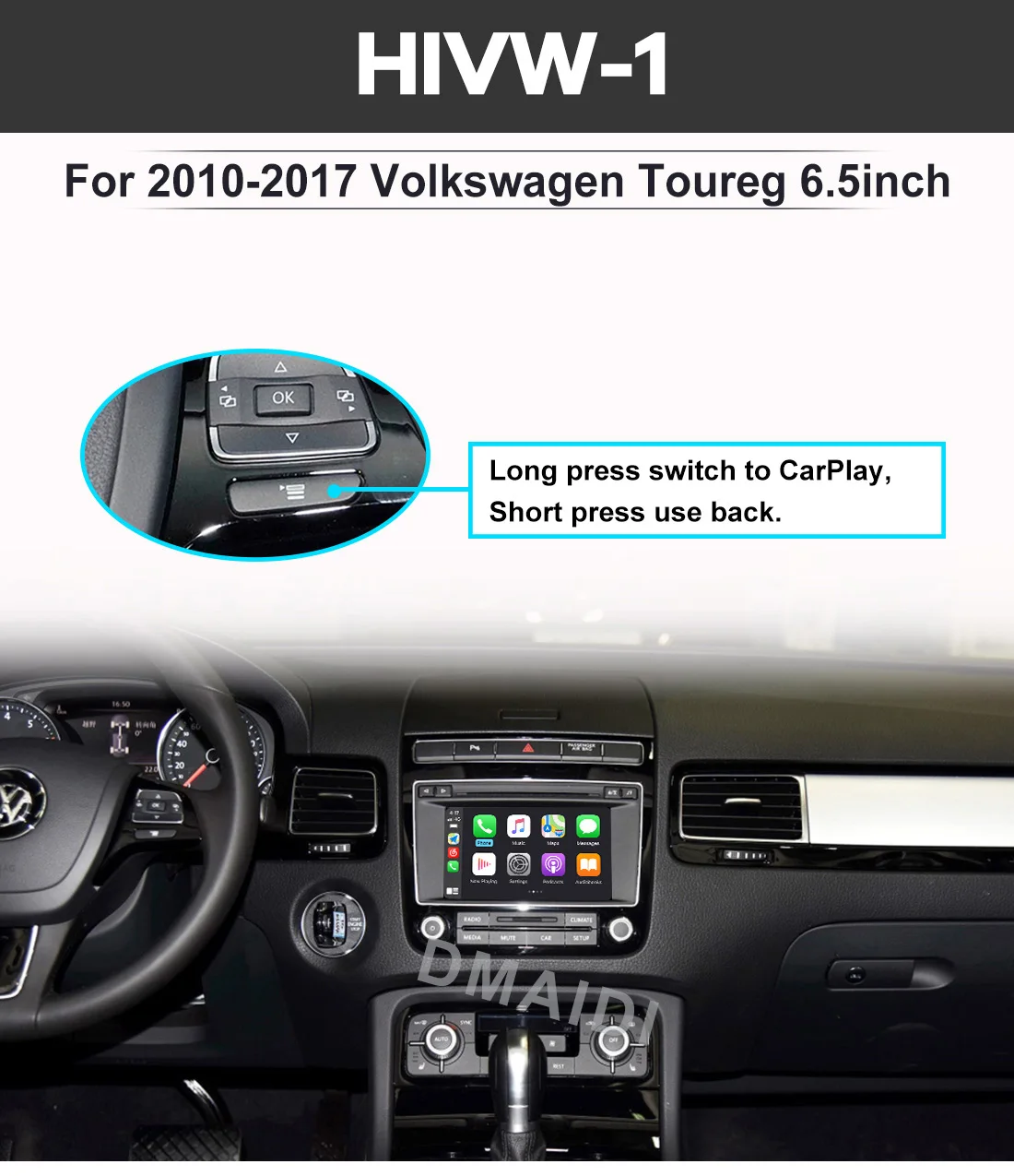 Wireless Carplay Decoder Android Auto Module Box For Volkswagen VW Polo Golf Touareg Tiguan Teramont Passat -