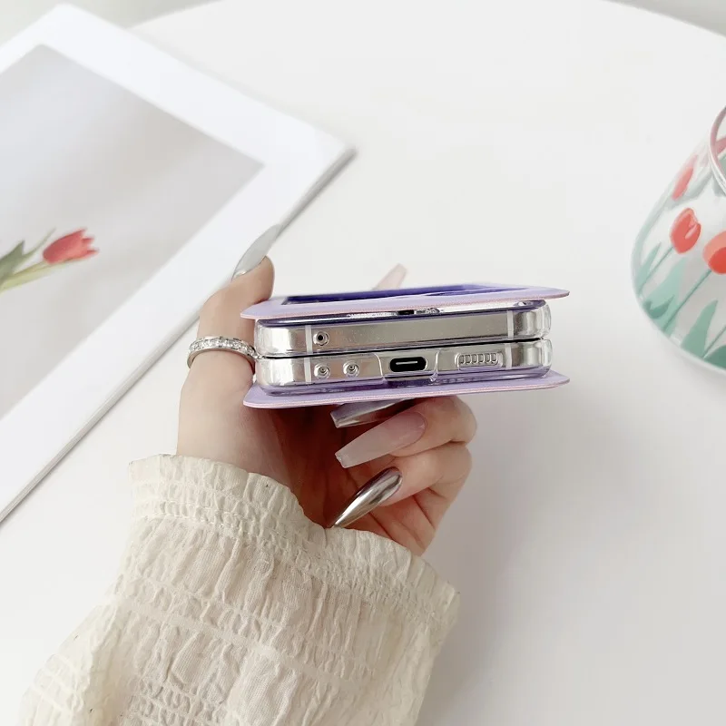 Notebook stil etui til Samsung Galaxy Z Flip 6 Z Flip 5 Z Flip 4 3 2 1 etui Shockproof Shell For Flip 2 Bagcover z플립 6 케이스_voghion.com