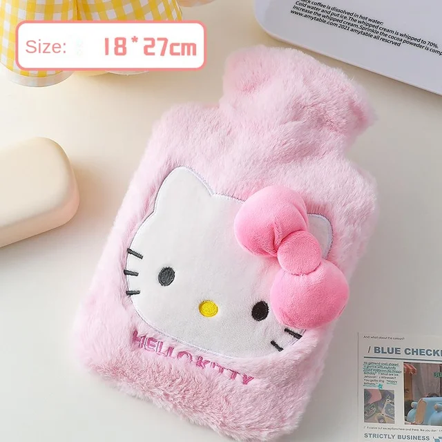 Hello Kitty Hot Water Táska Plüss Víz Befecskendező Forró Vizes Palack Meleg Téli Kézmelegítő Otthoni Hordozható Újrafelhasználható Vízzsák - Image 6