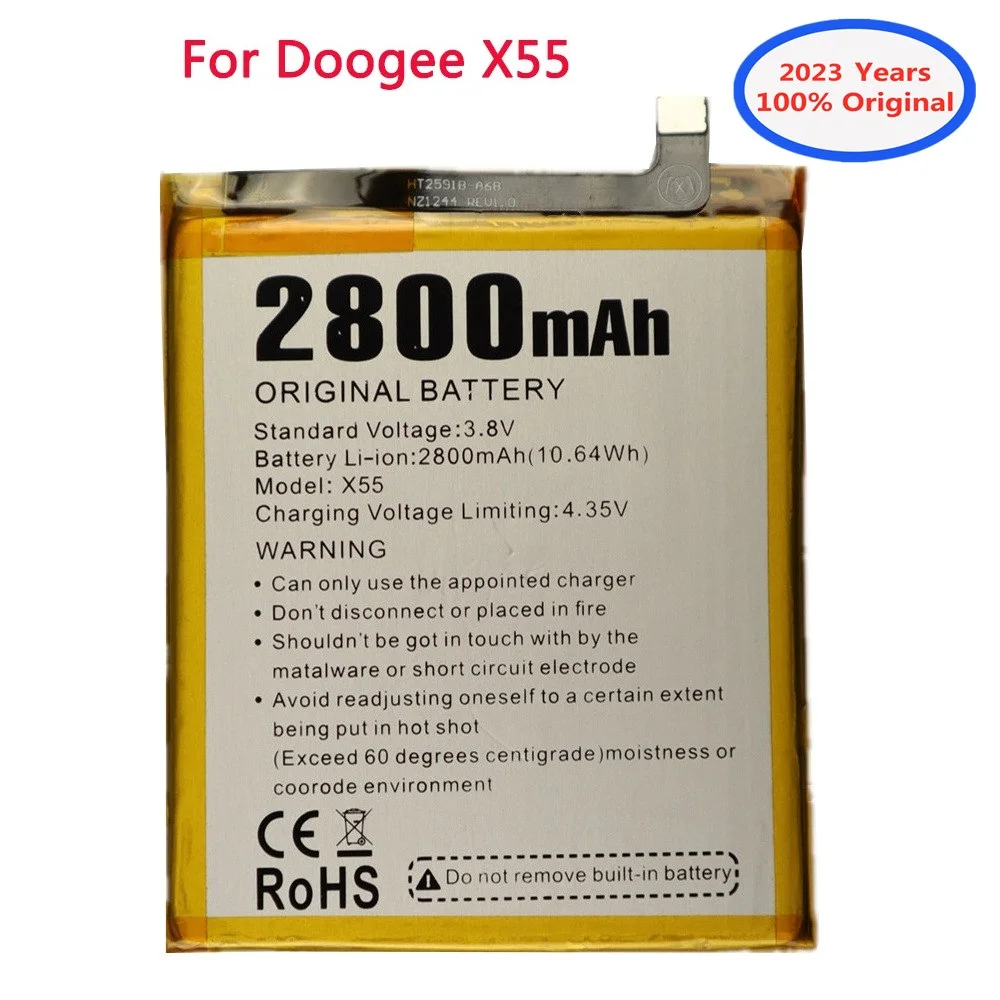 

2023 years New 100% Original DOOGEE Battery 2800mAh For DOOGEE X55 X 55 High Quality Battery in stock +Tracking number