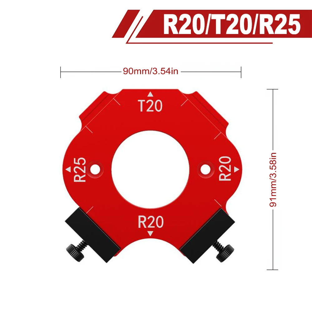 Radius Jig for Precision Woodworking, Reusable Corner Positioning Tool
