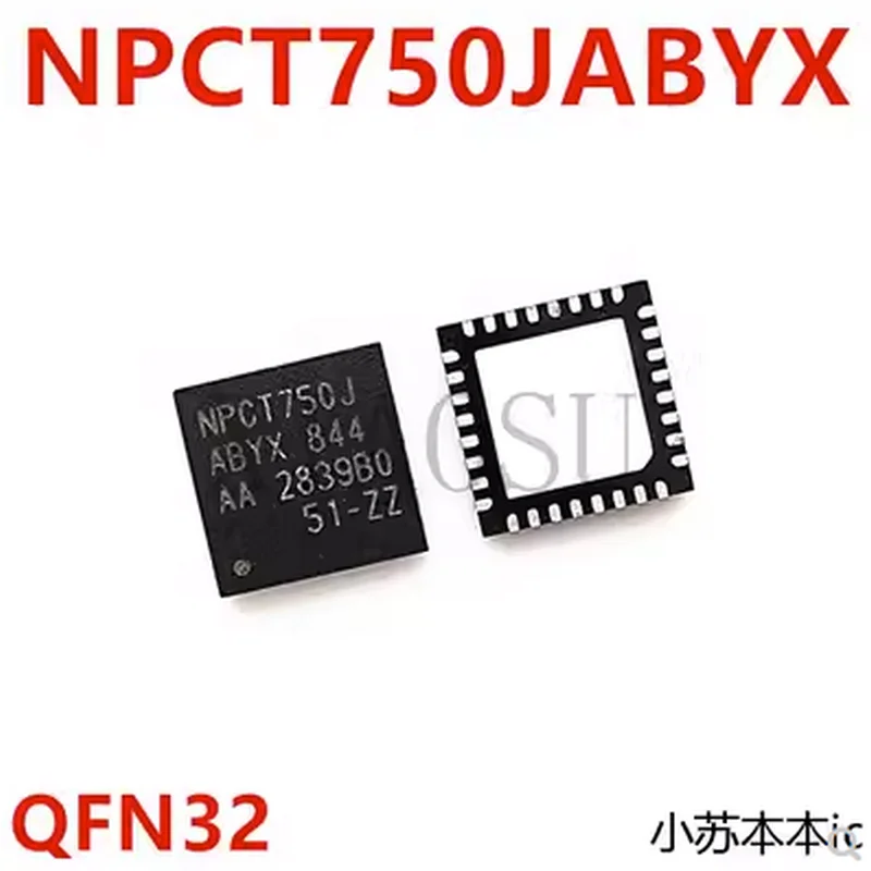 

(1-2pce)100% Новый оригинальный набор микросхем NPCT750JABYX NPCT750J QFN32