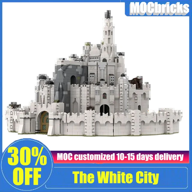 Massive LEGO Minas Tirith Castle Took 3 Years to Build - LOTR The