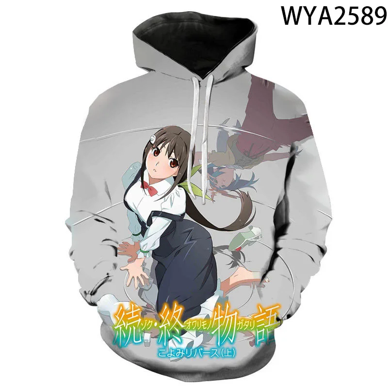 

Monogatari 3D Printed Hoodies Men Women Children Pullover Long Sleeve Boy Girl Kids Sweatshirts Coat Streetwear Casual Tops
