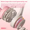 39514-be3294.jpg Casque d'écoute de chat rose pour filles, écouteurs de jeu stéréo filaires