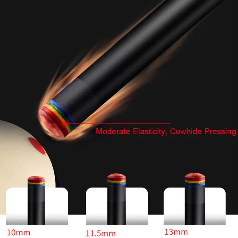 P3 Pool Cue Stick Black Billiard Shaft 10mm/11.5mm/13mm Tip Size Uni-Loc Joint Smooth Handle With Pool Cue Case Set