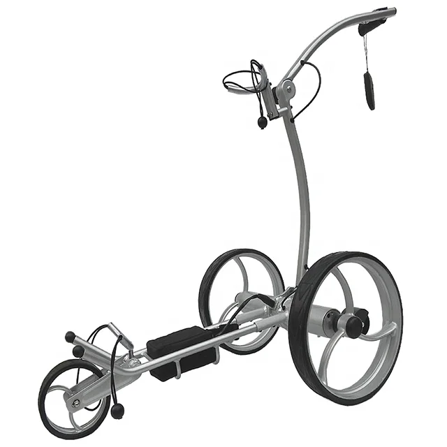 Hot Selling Aluminium Alloy Electric Remote Control Golf Trolley with Colorful Wheels