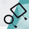 New Aquarium Feeding Ring Fish Tank Station Floating Food Tray Feeder Square Circle Aquarium Accessory with Suction Cup 3