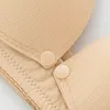 Large size thin front open button nursing bra during pregnancy gathered anti-sag underwire underwire maternity underwear 6