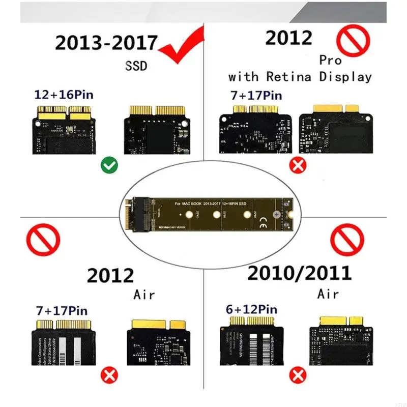 87HA SSDs Upgraded 12+6Pin SSDs to M.2 Key M NVME Risers Card Adapter for