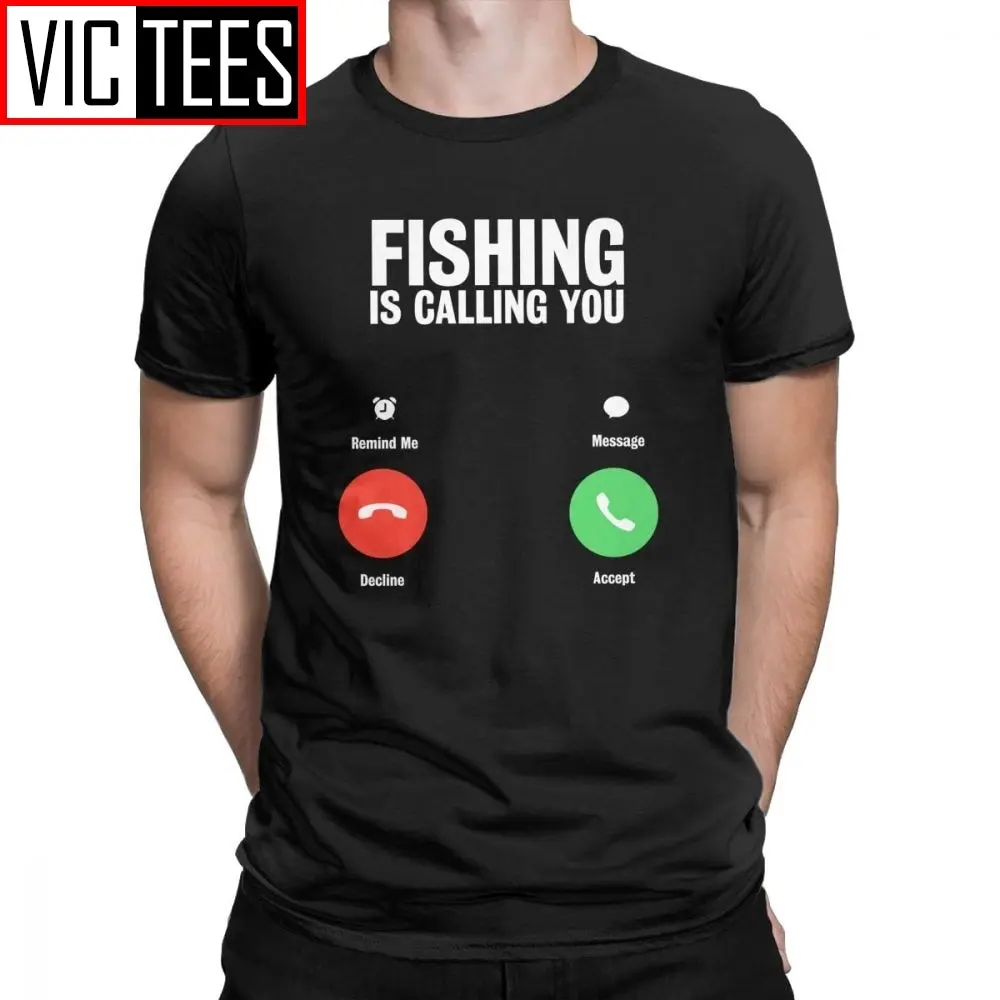 

Man Is Calling You T-Shirt Men Go er ermen Funny Tees Cotton Tops T Shirt
