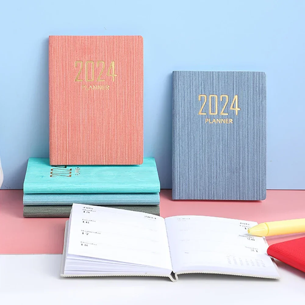 

2024 A7 Mini Pocket Notebook 365 Days Notepad Diary Notebook Day Week Month Planner Office School Stationery