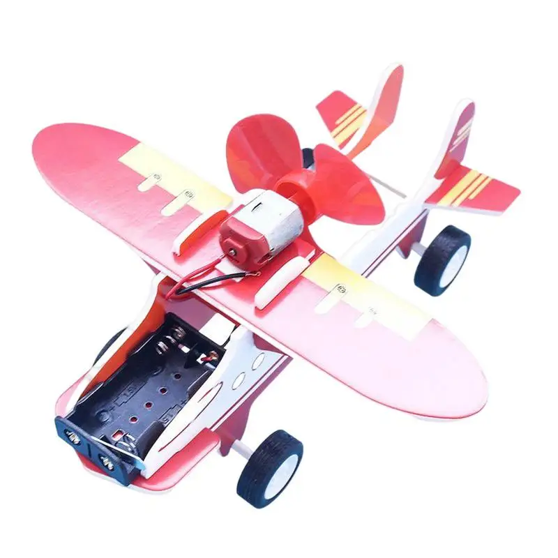 

Kids Woodworking Project Kits Wooden Aircraft Stem Projects Airplane Electronic Assembly Battery Powered Toy Kit DIY Educational