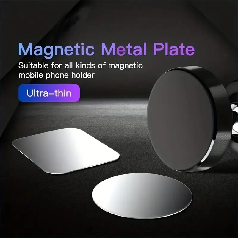 2-10Pcs 40X40mm 45x65mm Black Anti-scratch Metal Plate Disk Iron Sheet for Magnet Mobile Phone Holder - Image 5