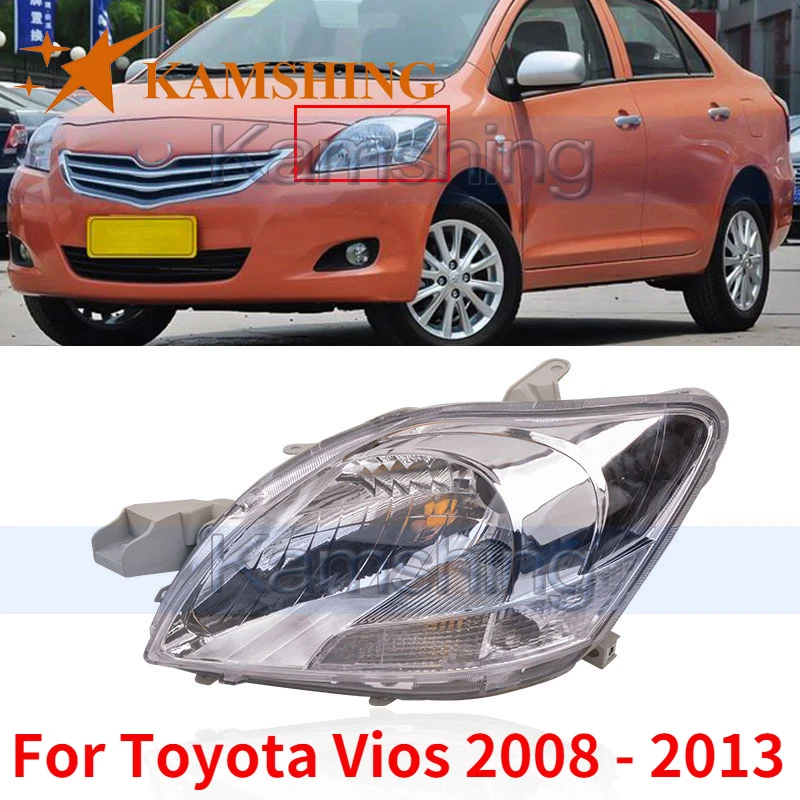 CAPQX для Toyota Vios 2008 - 2013 передние фары светильник головной Дневной бег фонаря