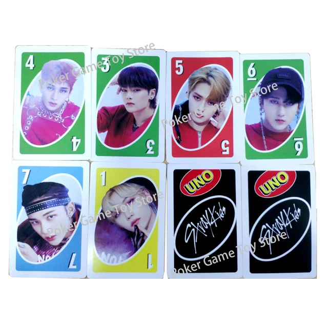 Board Game Uno Stray Kids Table Card Game Family Gathering Poker Toy for Girls Boys Photo Album Fans Fan Card Birthday Gift 2