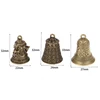 1X Imitation Brass Handicraft die-casting Wind Bell Chinese Classics Metal Antique Bell Feng Shui Wind Chime Fortune Jingle Bell 6