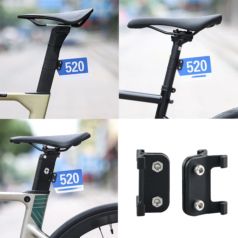

1set Electric Road Bike Number Plate Holder Fixed Gear Bracket Racing Card Mount Ultralight Bicycle Rear License Rack Parts