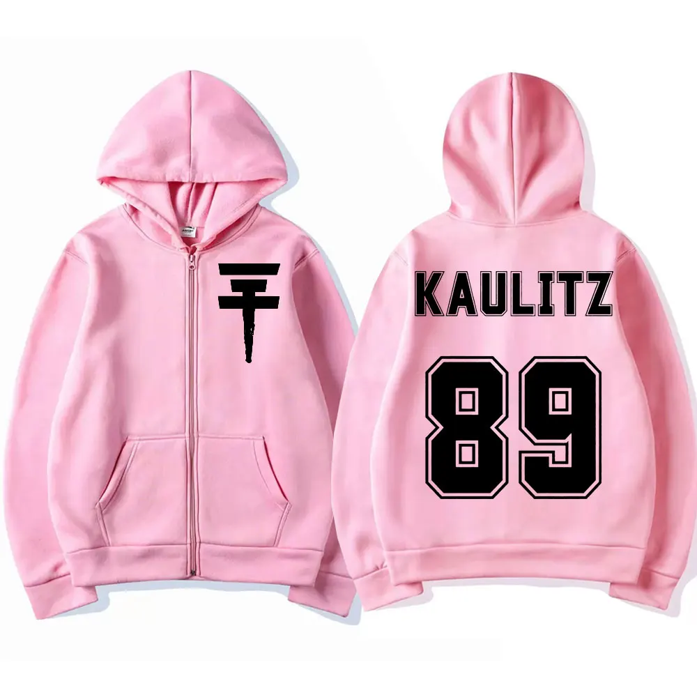 Rock Band Tokio Hotel Zipper Hoodie Men Women Hip Hop Vintage Hooded Sweatshirts Fashion Trend Loose Zip Up Pullovers Streetwear