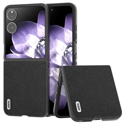 ABEEL Luxury Litchi Pattern Genuine Leather Ultra-Thin Shockproof Folding Case for Xiaomi MIX Flip (Black)