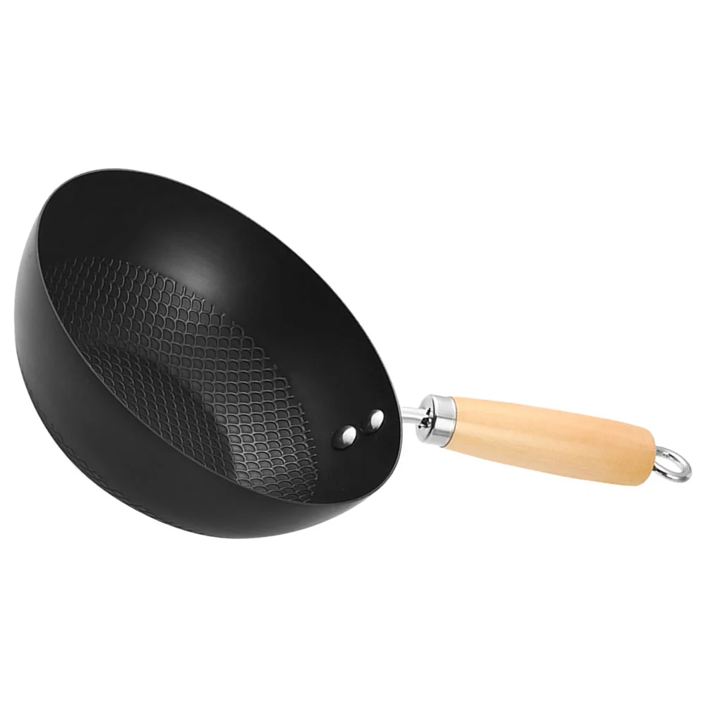 

Small Wok Household Cast Iron Frying Pan Non-stick Frying Pan Steak Auxiliary Food Pan Gas Stove Induction Cooker Universal