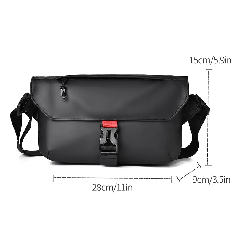 Fashion chest bag, multi-functional men's sports shoulder bag, large capacity leisure backpack, men's chest bag, outdoor diagona