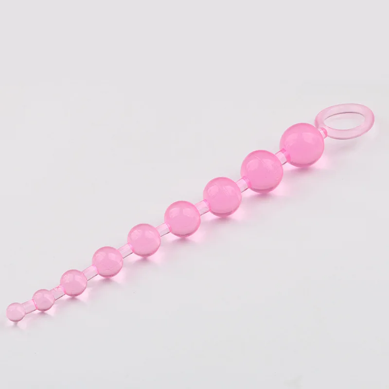 Neie Jelly Orgasmus Spill Pull Ring Ball Anal Stimulator Butt Beads Plug Sexspillsaach Fir Erwuessene Männer Fraen Homosexuell Männlech_voghion.com