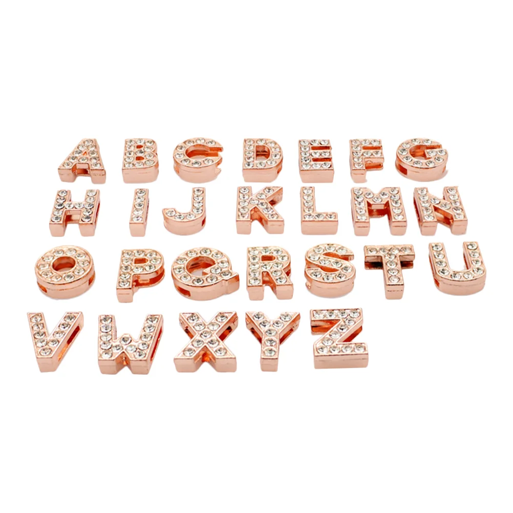 

Браслеты с бусинами и буквами, 26 шт.