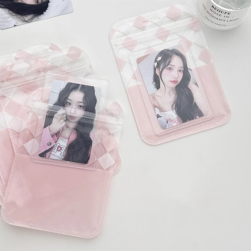 10PCS Self-adhesive Bag Square Card Hand Account Material Paper Packaging Bag Gift Candy Packaging