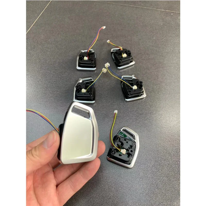 

For VW Audi RS4 RS6 simple practical steering wheel shift paddle painted black matte silver