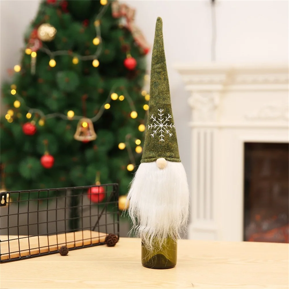 Description Picture 5 of itemCute Wine Bottle Cover Santa Claus Christmas Decorations for Home Christmas Ornament Xmas Table Decor Happy New Year 2025 Gift