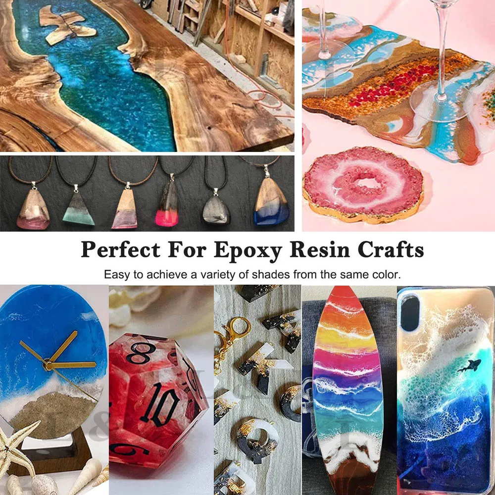 Mica Powder Pigment 24 Colors Natural Fine Pigment Glitter Powder Epoxy Resin Slime Soap Making Candles Crafts Nail Painting mica powder pigment