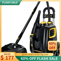 QWMcCulloch MC1385 Deluxe Canister Steam Cleaner with 23 Accessories,Chemical-Free Pressurized Cleaning for Most Floors,Counters 1