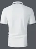 Men's Golf Shirt Polo Shirt Work Casual Lapel Short Sleeve Basic Modern Color Block Patchwork Spring & Summer Regular Fit 5